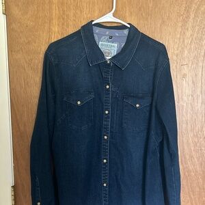 Dovetail Zeller XD workwear XL denim work shirt